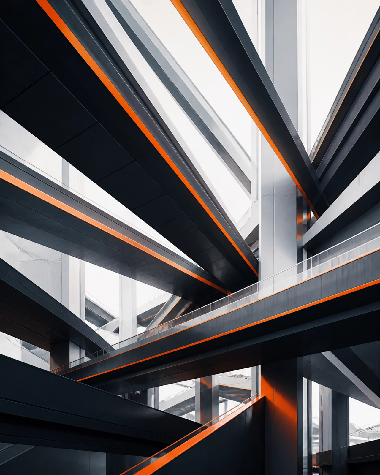 Abstract architectural perspective representing scalability